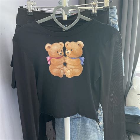 Delia S Dolls Kill Teddy Bear Graphic Mesh Long Depop