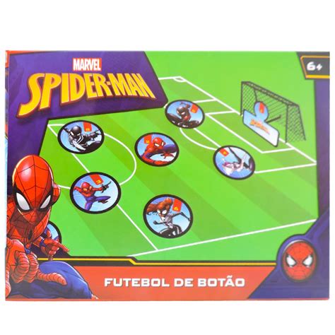 Jogo Futebol de Botão 2 Times Spider man Marvel Homem Aranha Submarino