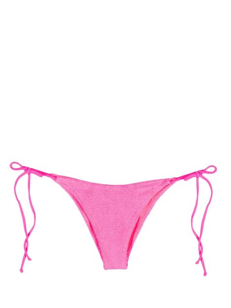 MC2 Saint Barth Ruched Side Tie Bikini Bottoms Farfetch