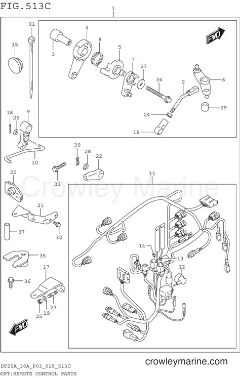 OPT REMOTE CONTROL PARTS DF30ATH P03 Serial Range Four Stroke