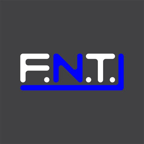 Fnt Letra Logo Creativo Diseño Con Vector Gráfico Fnt Sencillo Y