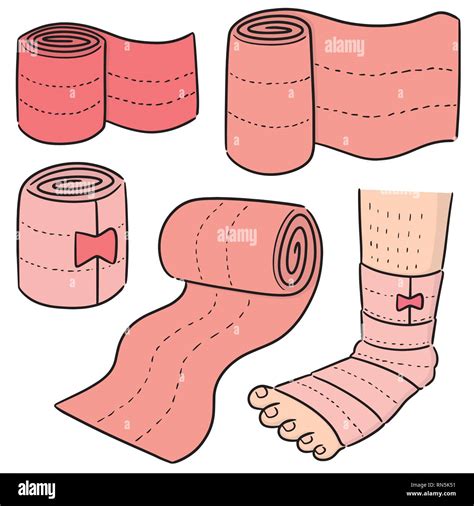 Vector Set Of Medical Bandage Stock Vector Image And Art Alamy