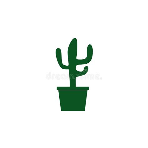 Cactus Logo Design Vector Template Stock Vector Illustration Of Green