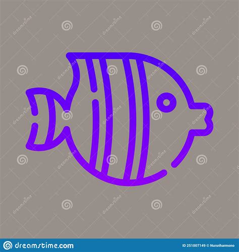 Fisheries Logo Symbol Fish Icon In Black Silhouette Vector Illustration