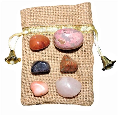 Buy Sahib Healing Crystals For Fertility Tumbled Stones Set For Reiki