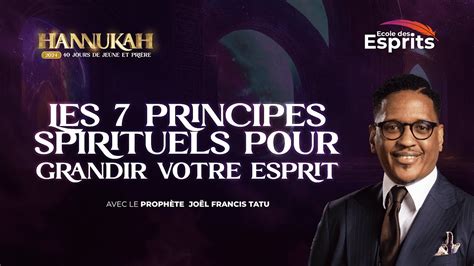 Hannukah Jour Cole Des Esprits Les Principes Spirituels