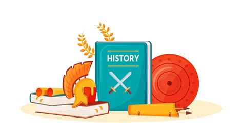 Premium Vector History Flat Concept Illustration School Subject