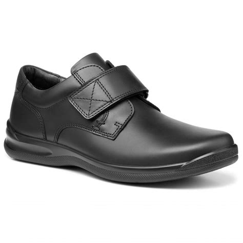 Hotter Mens Sedgwick Ii Black Velcro Shoes