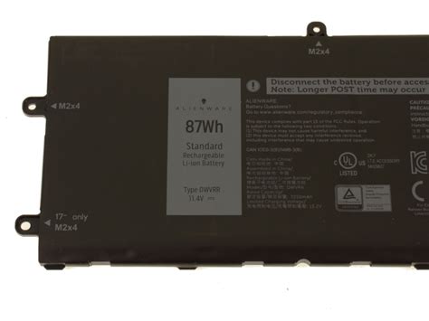 Dell Battery Cell W Hr Li Ion For Alienware Bcve Nr Mh