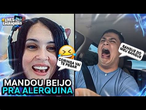 ALERQUINA REAGINDO AO PAULINHO MANDANDO BEIJO PRA ELA GAULES DEIXOU