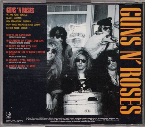 Guns N Roses EP Live From The Jungle JPN Original CD EP 帯欠落