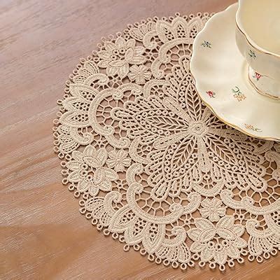 Amazon Pack Retro French Style Lace Placemats Fashionable