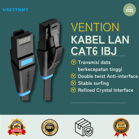 Jual Vention Kabel Lan Cat Ibj Flat Cable Kabel Ethernet Cat Rj