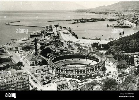 Old photo of Málaga, Andalusia, Spain Stock Photo - Alamy