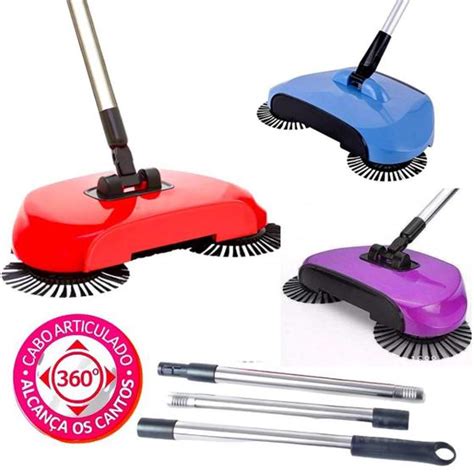 Vassoura Magica Sweeper Inox E Plastico X X Cm Til