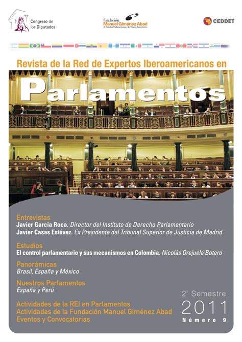 Nº9 Revista Digital de la REI en PARLAMENTOS by Fundación CEDDET Issuu