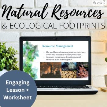 Natural Resources Ecological Footprint Lesson Content Activities