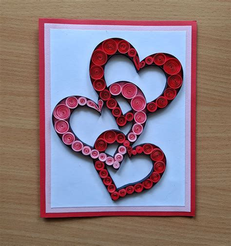 A Beautiful Handmade Quilled Love Card An Ideal T For Valentines