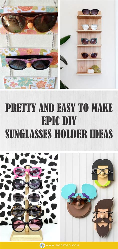 Pretty And Easy To Make Epic Diy Sunglasses Holder Ideas Godiygocom