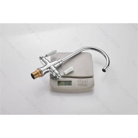 Luxury New Double Handle Hot And Cold Kitchen Sink Faucet Kitchen Mixer Chrome Black Kitchen