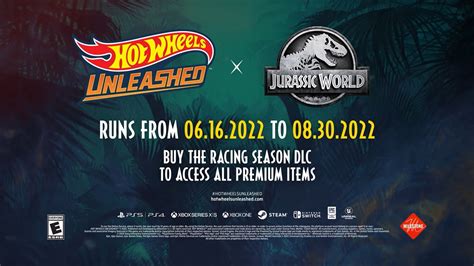 Hot Wheels Unleashed Recebe Temporada De Jurassic World PSX Brasil