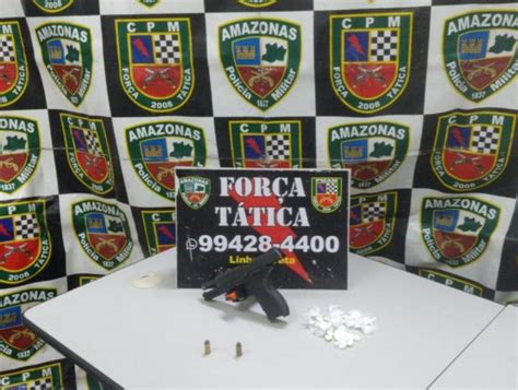 Força Tática apreende adolescente pistola e drogas na zona norte SSP