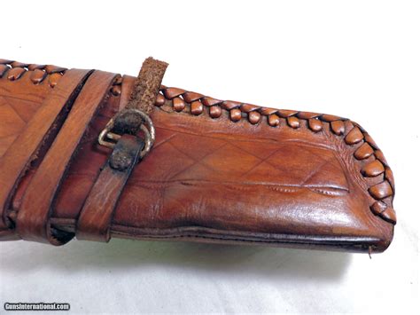 Hand Tooled Genuine Leather Rifle Holster