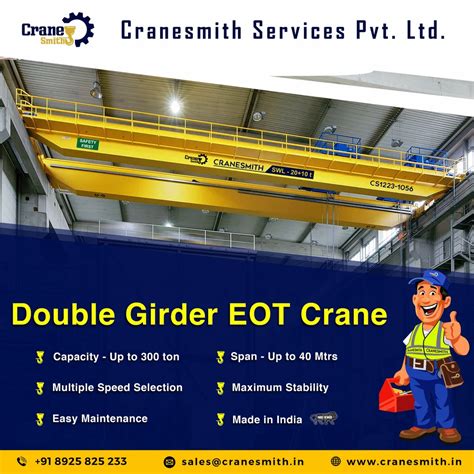 10 Ton Double Girder Eot Crane At Rs 100001 Electric Overhead