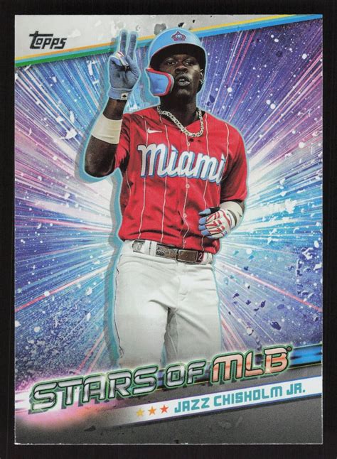 Jazz Chisholm Jr Stars Of Mlb Topps Smlb Miami Marlins Ebay