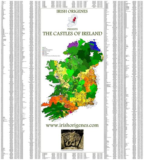 Map Of Castles In Ireland | Printable Templates Free