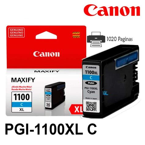 Tinta Canon Pgi Xl Cyan Mb Original G Limagars Peru