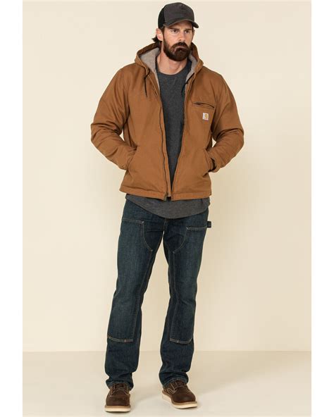 Product Name Carhartt Mens Washed Duck Sherpa Lined Hooded Work Jacket