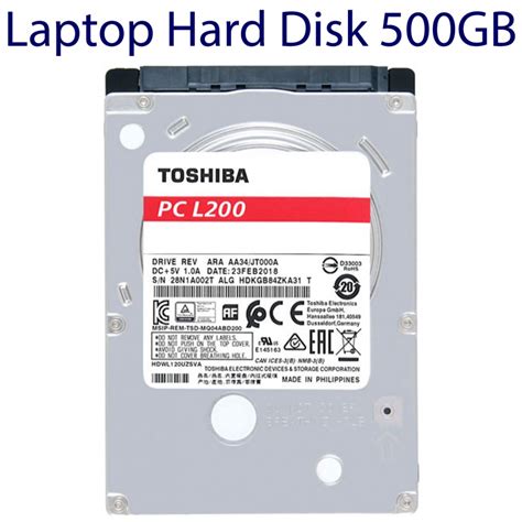 Hard Disk Laptop 500GB SATA Toshiba Notebook Hard Drive L200