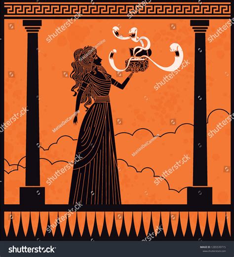 Pandora Opening Box Stock Vector (Royalty Free) 1285539715 | Shutterstock