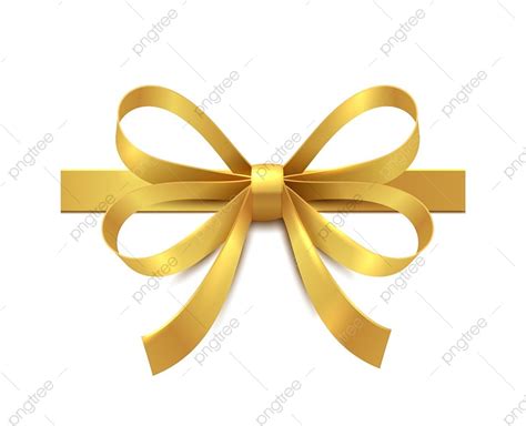 золотой бант с лентой PNG , форма, иллюстрация, с PNG картинки и пнг ...
