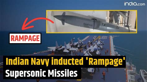 Indian Navy Inducted Rampage Supersonic Missiles Youtube