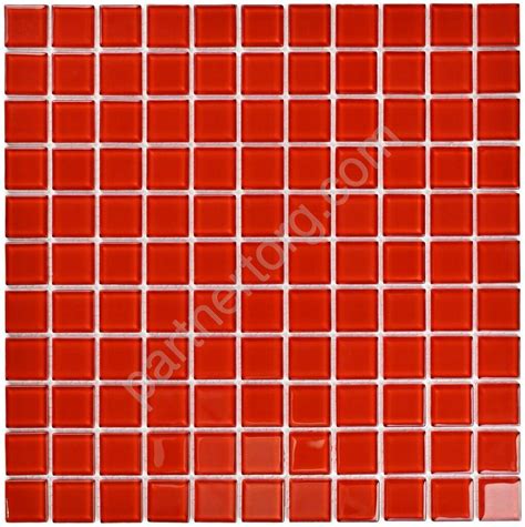 Red glass красная мозаика стеклянная на сетке Bonaparte - магазин ...