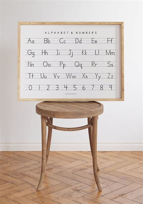 10 best printable manuscript alphabet chart – Artofit