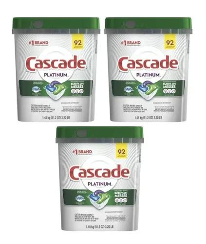 Detergente Lavavajillas Cascade Platinum Capsulas Pack Env O Gratis