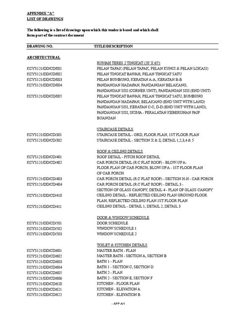 Pdf Appendix A List Of Dwg Dokumen Tips