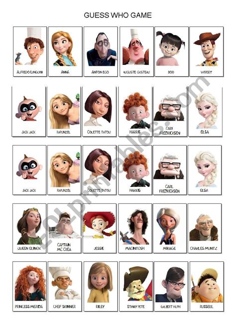 Printable Guess Who Character Sheets Pdf Printable Templates