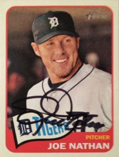 Topps Joe Nathan Baseball Autographed Trading Card Baseball