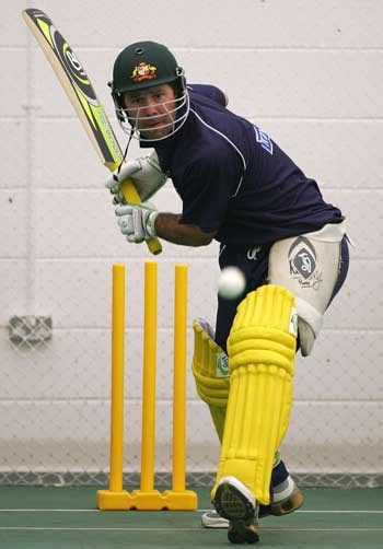 Ricky Ponting Bats In The Nets Espncricinfo