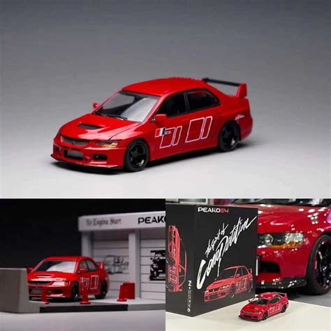 YES co-branded PEAKO 1/64 EVO9 Modified Variants simulation car model ...