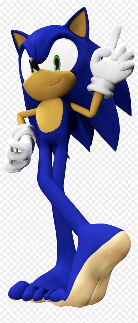 Sonic The Hedgehog Without Shoes Free Transparent Png Clipart Images