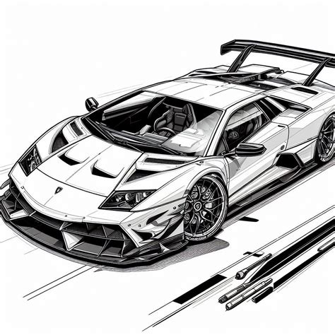 Lamborghini Diablo 20 Coloring Pages - Etsy