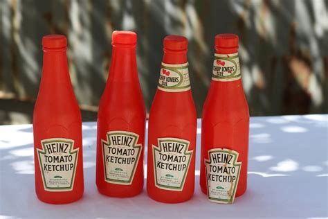 Set Of 4 Vintage Heinz Ketchup Plastic Display Bottles Etsy