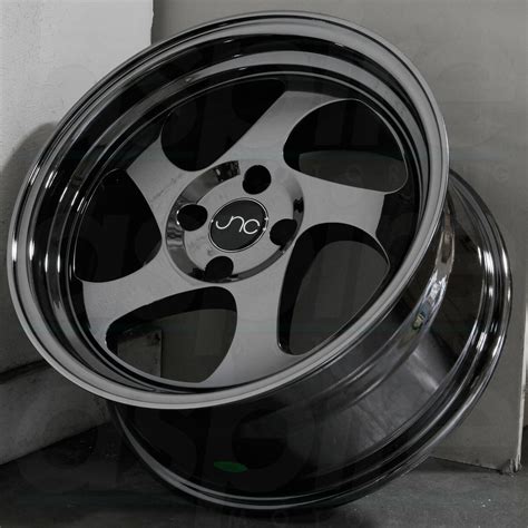 One 17x8 Jnc 034 5x1143 30 Black Chrome Wheel Rim 731 Wheels