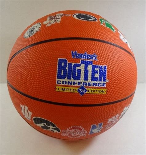 1994 Very Rare Unused Hardees Big Ten Conference Basketball