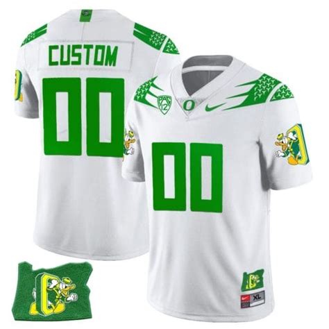 [available] Shop New Custom Oregon Ducks Jersey White